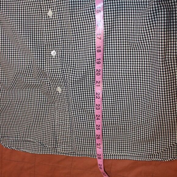 Ralph Lauren Black & White Check Front Pocket Button Down Shirts Men’s Size L - Picture 10 of 11